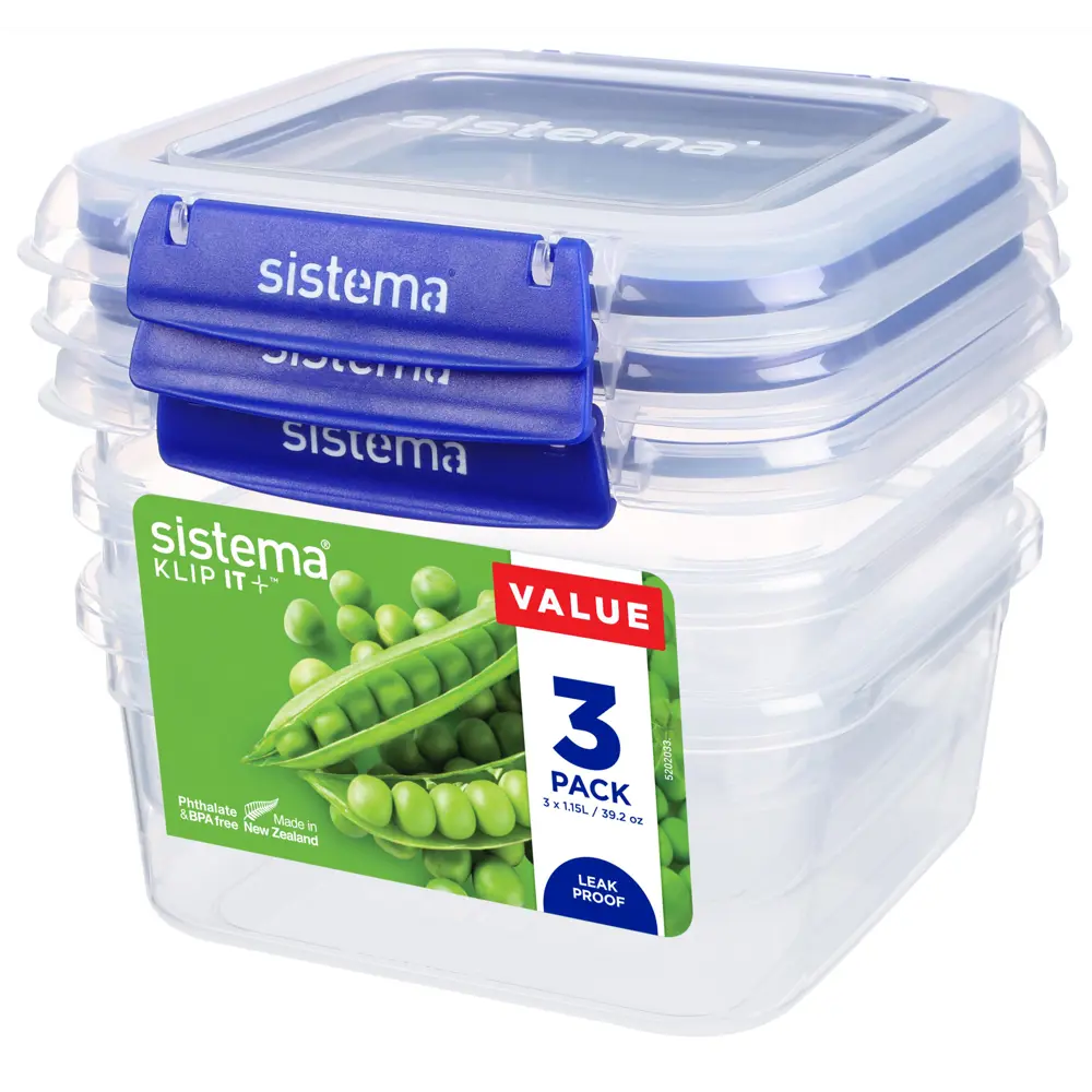Фото Контейнер для пищевых продуктов Sistema 1.15 л пластик цвет синий 881630 Фото Контейнер для пищевых продуктов Sistema 1.15 л пластик цвет синий 881630