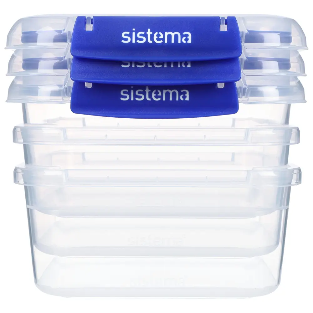 Фото 4 Контейнер для пищевых продуктов Sistema 1.15 л пластик цвет синий 881630 Фото 4 Контейнер для пищевых продуктов Sistema 1.15 л пластик цвет синий 881630