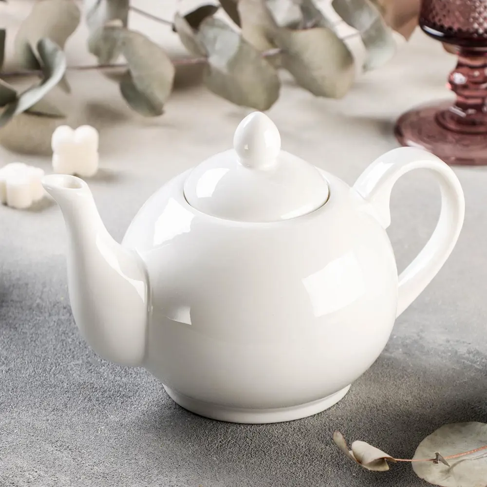 Фото 5 Чайник 500 мл Magistro фарфор цвет белый 4177923 Фото 5 Чайник 500 мл Magistro фарфор цвет белый 4177923