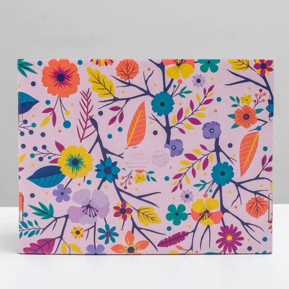 Фото 5 Коробка двухсторонняя складная «Флористика» 27х21х9 см