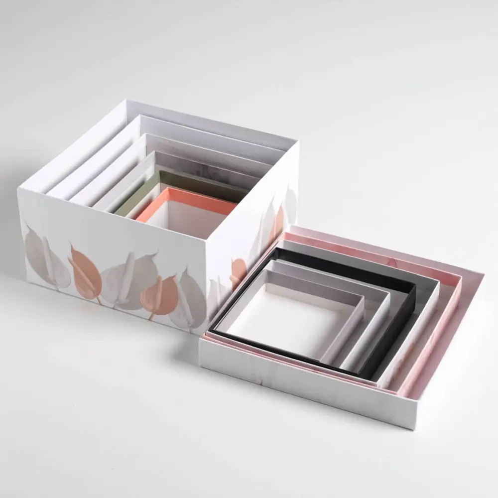 Фото 7 Набор подарочных коробок 6 в 1 «Античность» 10.2x10.2x6 - 20x20x11 см