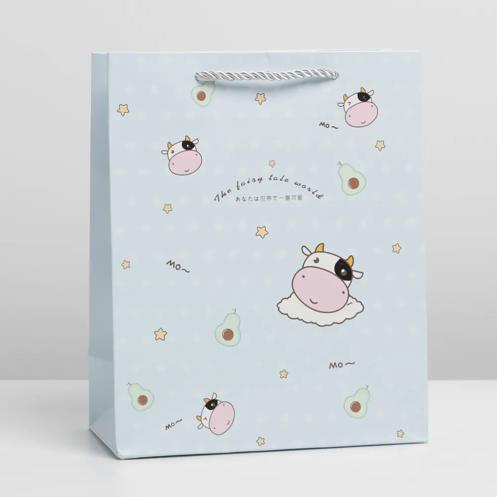 Фото Пакет «Весёлая коровка» 24х19х9.5 см Фото Пакет «Весёлая коровка» 24х19х9.5 см