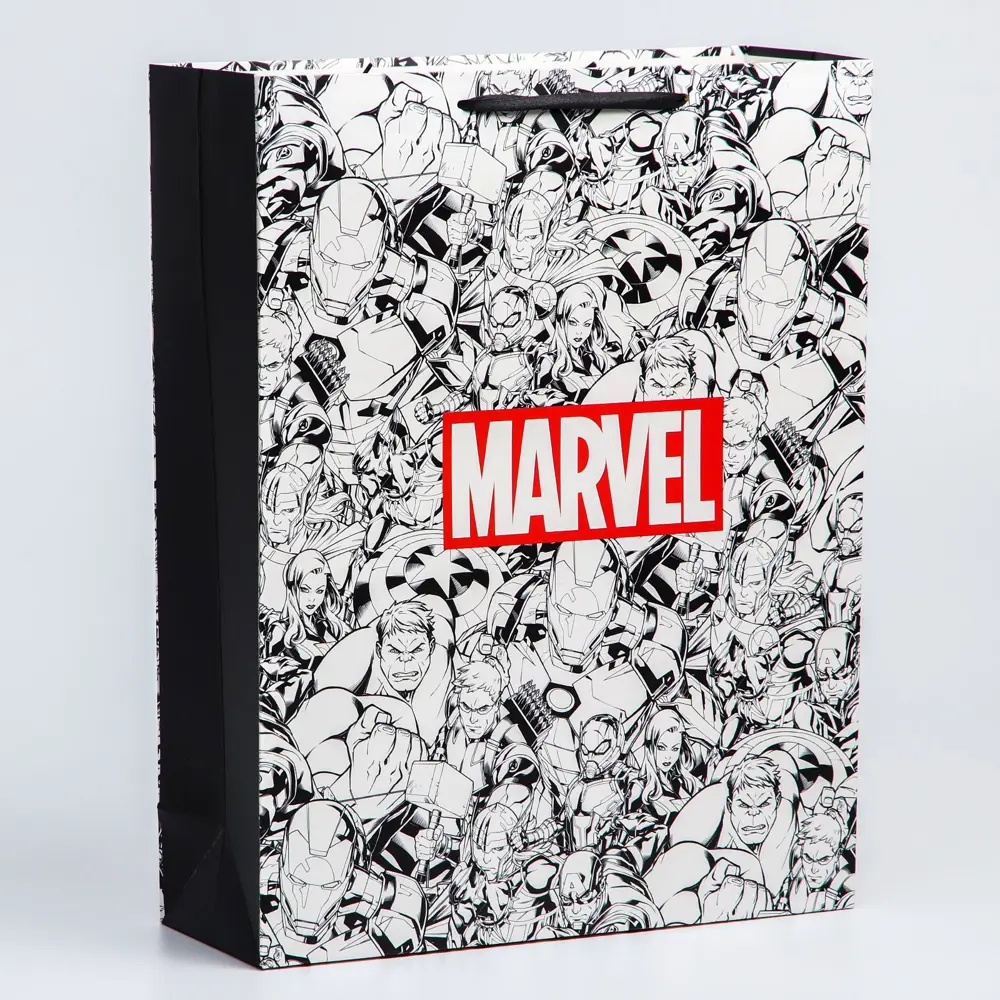 Фото Пакет ламинат вертикальный "Marvel" 31x40x11 см Marvel Фото Пакет ламинат вертикальный "Marvel" 31x40x11 см Marvel