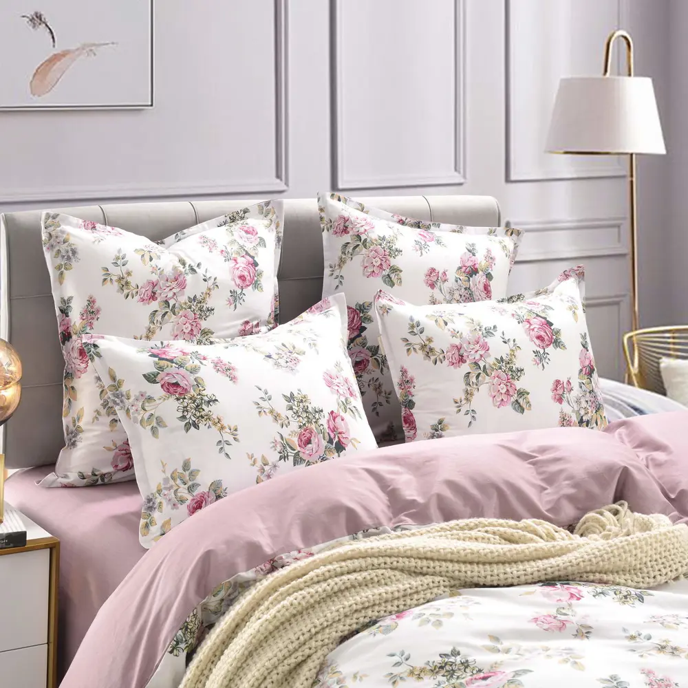 Фото 3 Комплект постельного белья Sofi de marko 2х-5522, двуспальный, сатин, цвет розовый