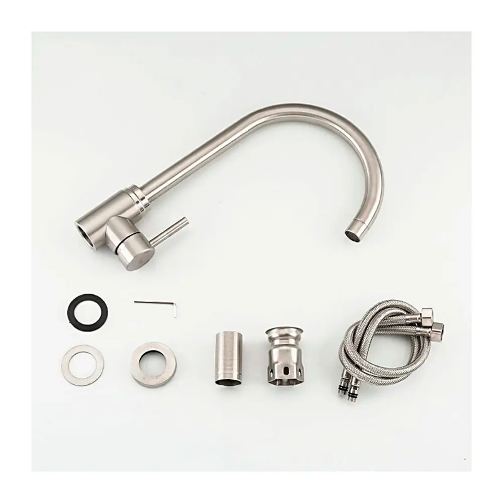 Фото 2 Однорычажный смеситель Frap F41899-1 26 см цвет сатин