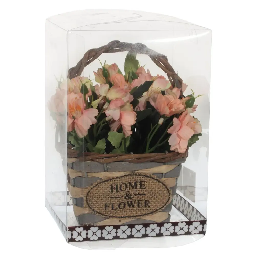 Фото 6 Цветочная композиция 748655 Пеперомия Гравеоленс 11x16x11 см Текстиль разноцветная