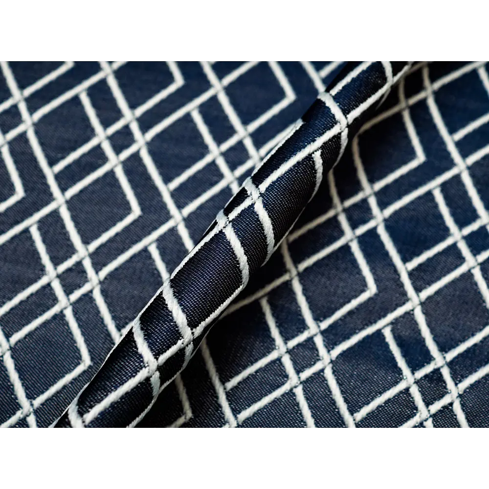 Фото 11 Штора жаккард "Топлайн" 150x250 цвет синий, на шторной ленте Фото 11 Штора жаккард "Топлайн" 150x250 цвет синий, на шторной ленте