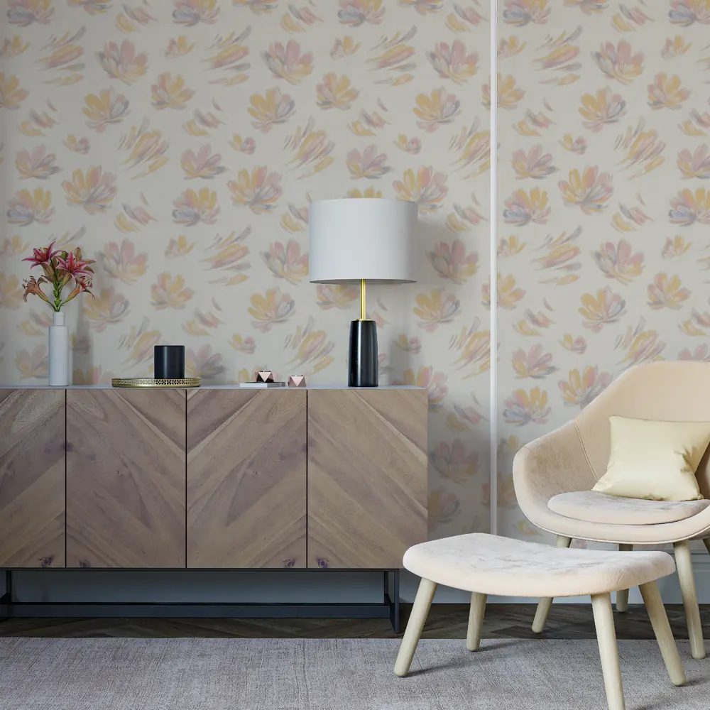 Фото 3 Обои флизелиновые Palitra Home Vanille желто-розовые 1.06 м 370-36 Фото 3 Обои флизелиновые Palitra Home Vanille желто-розовые 1.06 м 370-36