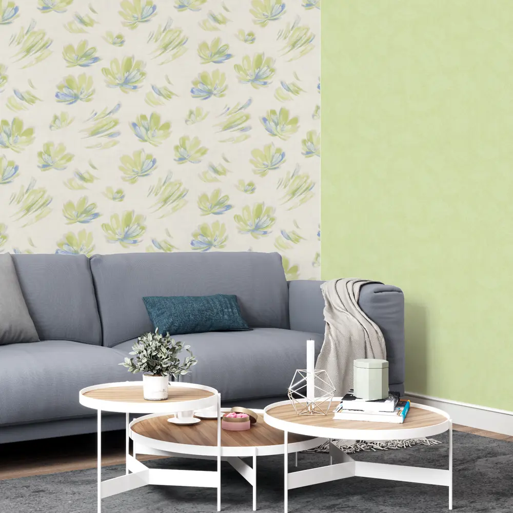 Фото 4 Обои флизелиновые Palitra Home Vanille зелено-голубые 1.06 м 370-76 Фото 4 Обои флизелиновые Palitra Home Vanille зелено-голубые 1.06 м 370-76
