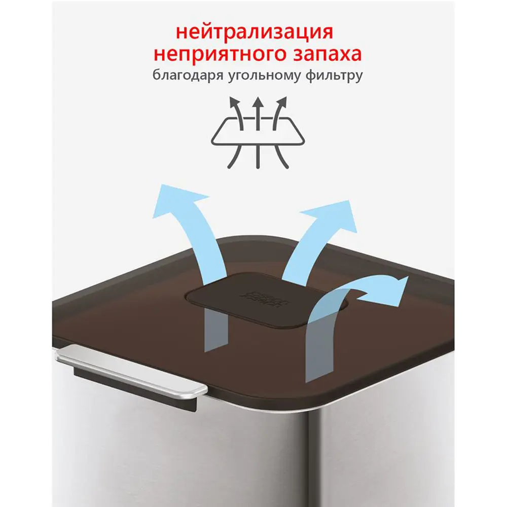 Фото 3 Контейнер 40 л Joseph joseph углеродистая сталь цвет серый Фото 3 Контейнер 40 л Joseph joseph углеродистая сталь цвет серый