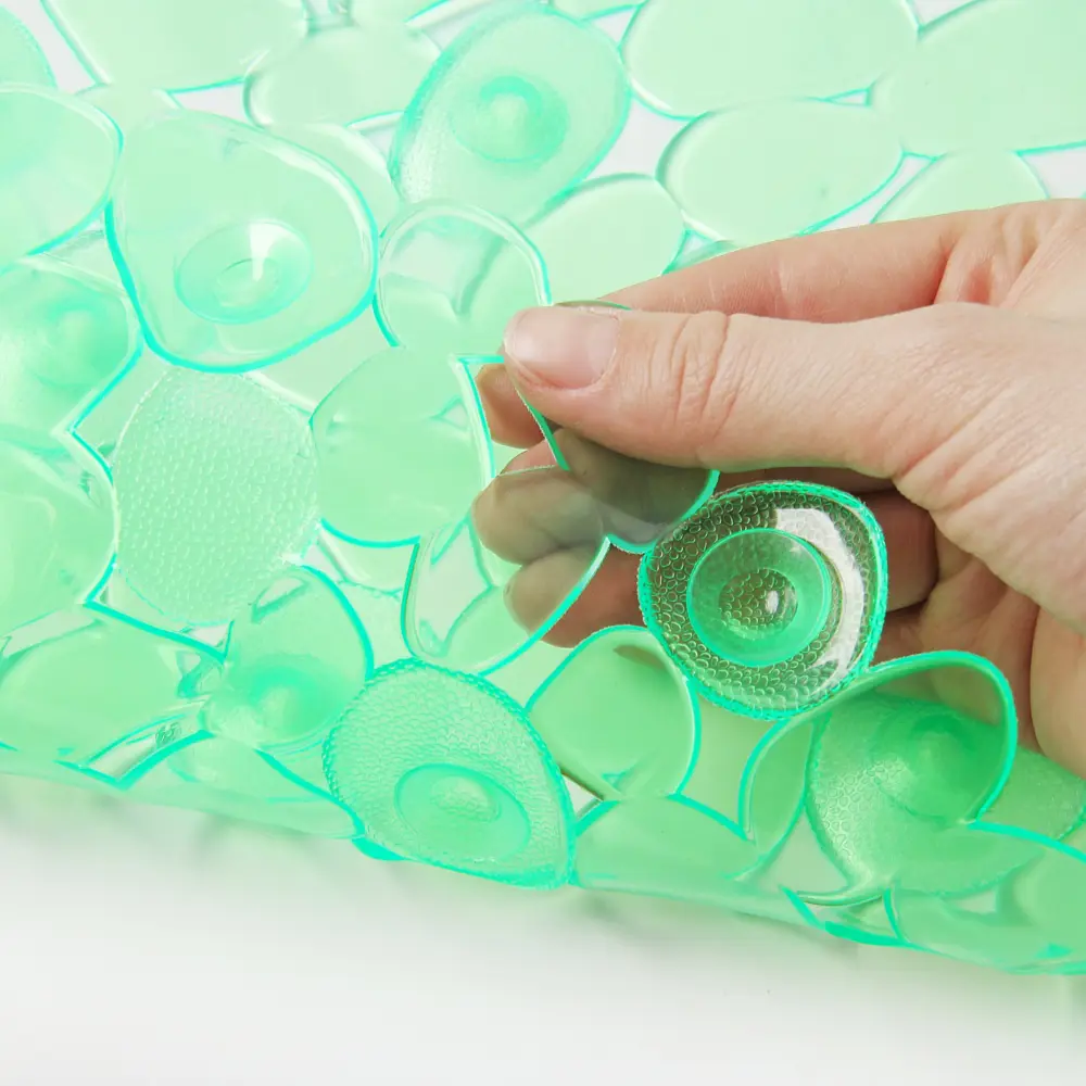 Фото 4 Коврик для ванной комнаты Доляна 574275 68х34см цвет разноцветный Фото 4 Коврик для ванной комнаты Доляна 574275 68х34см цвет разноцветный