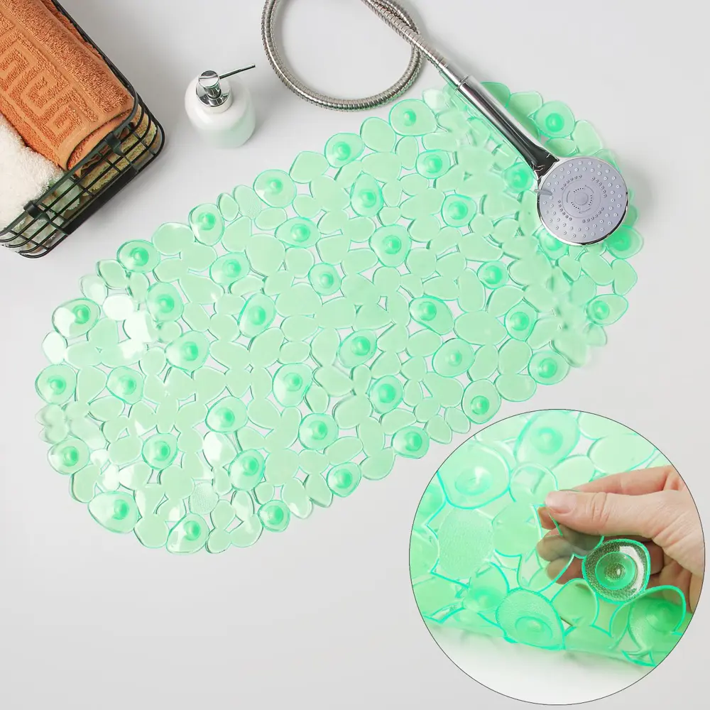 Фото 6 Коврик для ванной комнаты Доляна 574275 68х34см цвет разноцветный Фото 6 Коврик для ванной комнаты Доляна 574275 68х34см цвет разноцветный