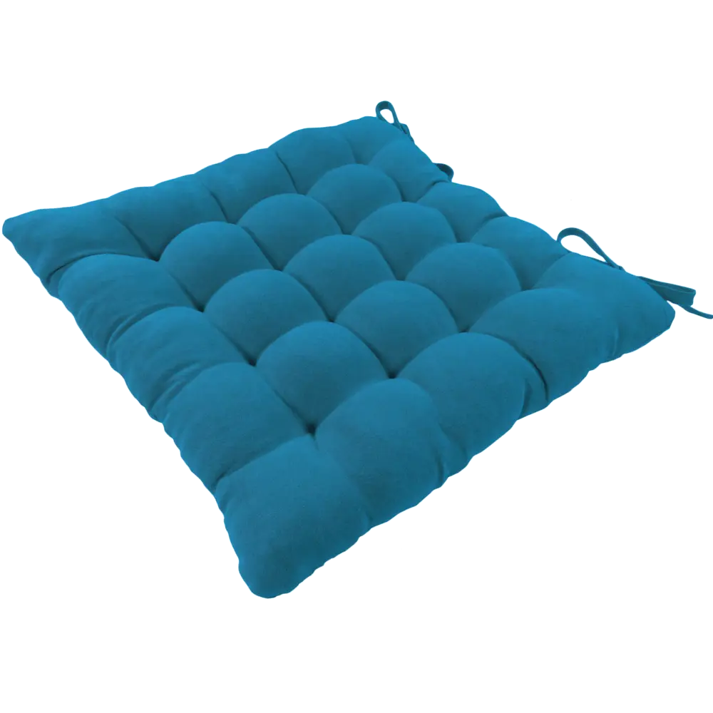 Фото 2 Сидушка Linen Way 38x38x6 см цвет бирюза Фото 2 Сидушка Linen Way 38x38x6 см цвет бирюза