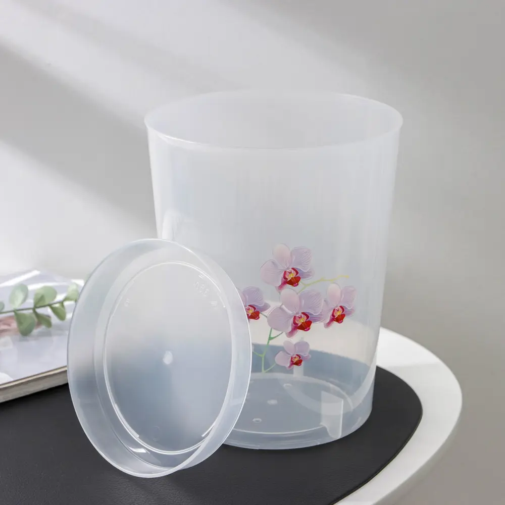 Фото 5 Горшок цветочный 875109 Альтернатива 17 см 3.5 л пластик прозрачный