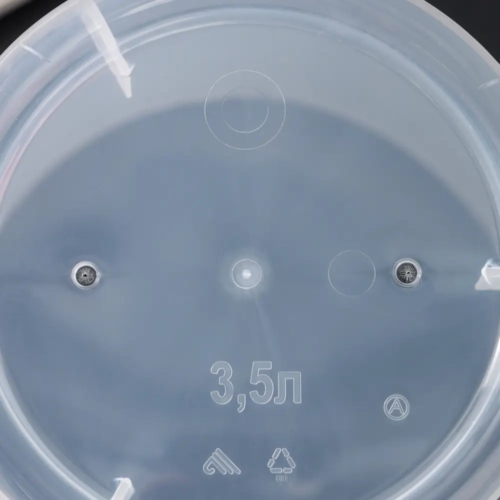 Фото 6 Горшок цветочный 875109 Альтернатива 17 см 3.5 л пластик прозрачный