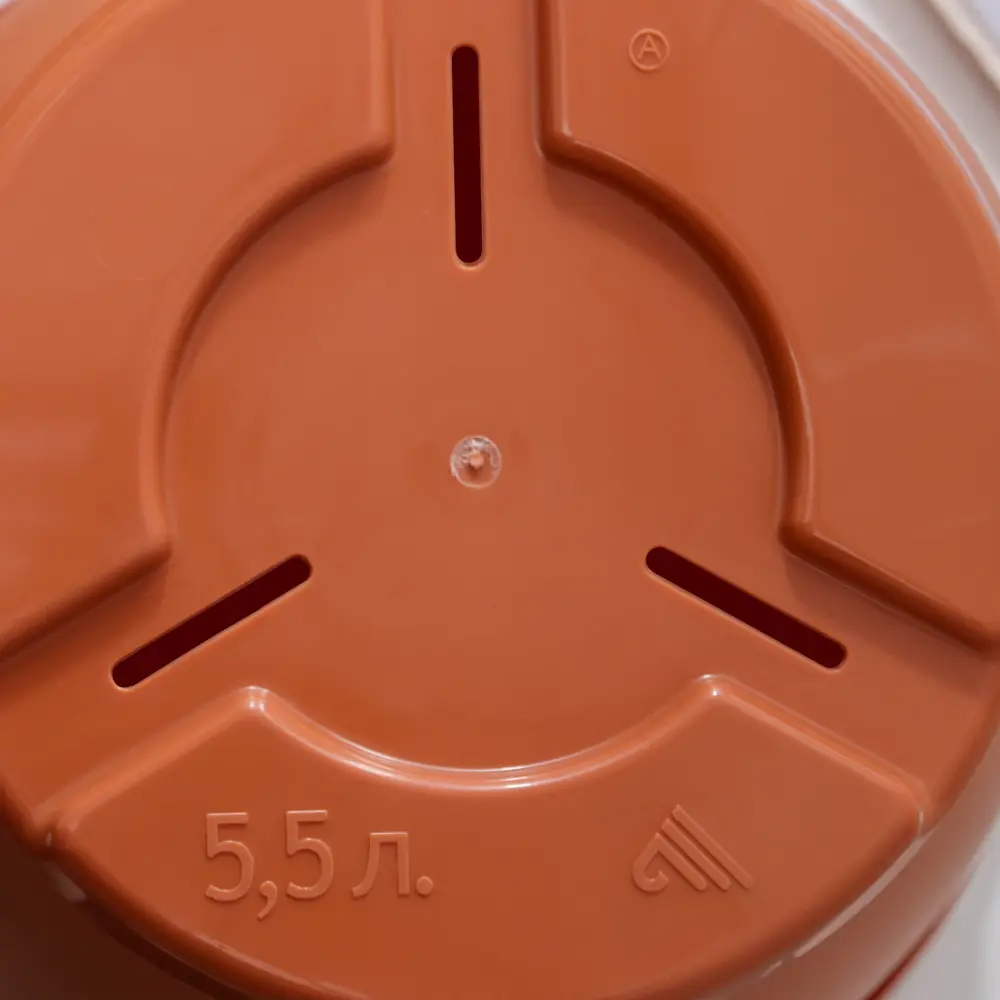 Фото 7 Горшок цветочный 2947546 Альтернатива 23.5 см 5.5 л пластик коричневый