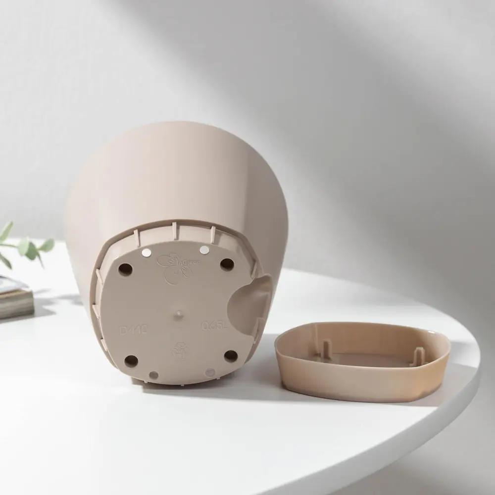 Фото 4 Горшок цветочный 5077386 Ingreen 11 см 0.65 л пластик разноцветный