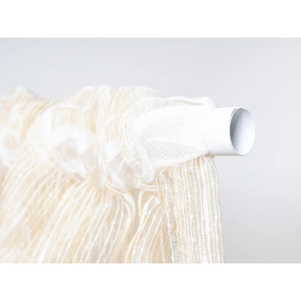 Фото 12 Тюль на шторной ленте Дождик YML2244 300x250 см полоски цвет бежевый