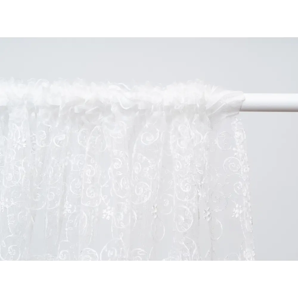 Фото 13 Тюль на шторной ленте Каролина YML854 300x260 см вензель цвет бежевый Фото 13 Тюль на шторной ленте Каролина YML854 300x260 см вензель цвет бежевый