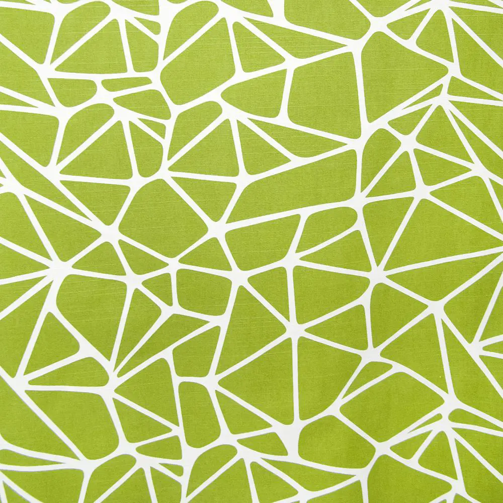 Фото 3 Штора на шторной ленте Триада 200х270 см геометрические фигуры цвет зеленый