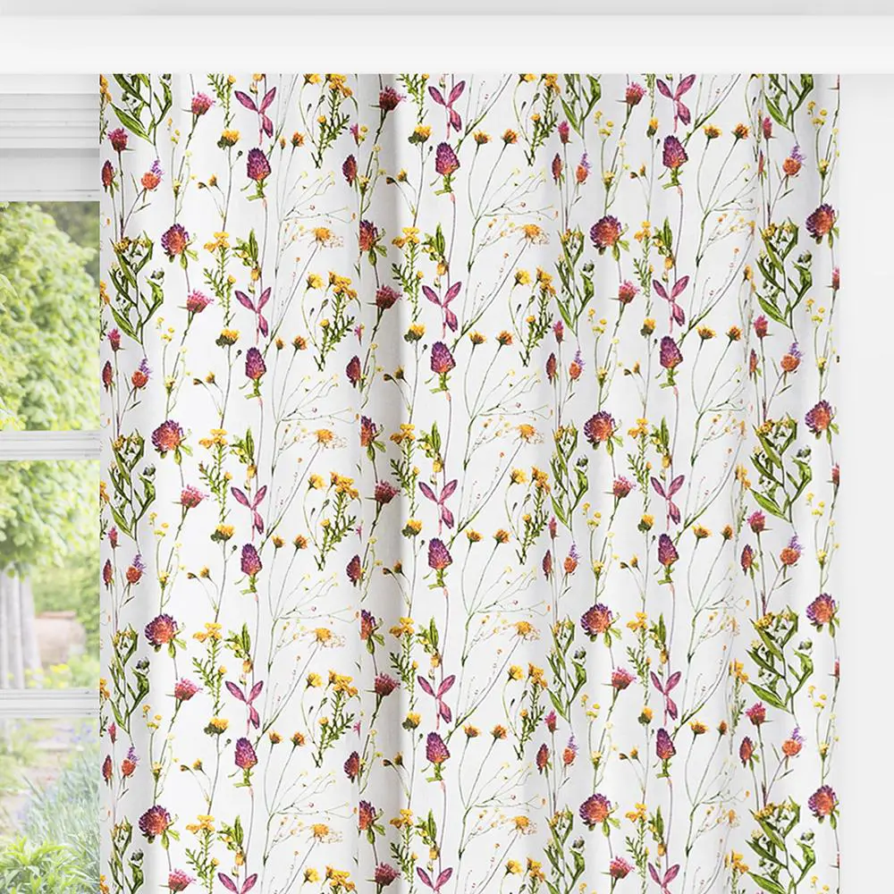 Фото 4 Комплект штор на шторной ленте для кухни Экибана 136x180 см растения цвет разноцветный Фото 4 Комплект штор на шторной ленте для кухни Экибана 136x180 см растения цвет разноцветный