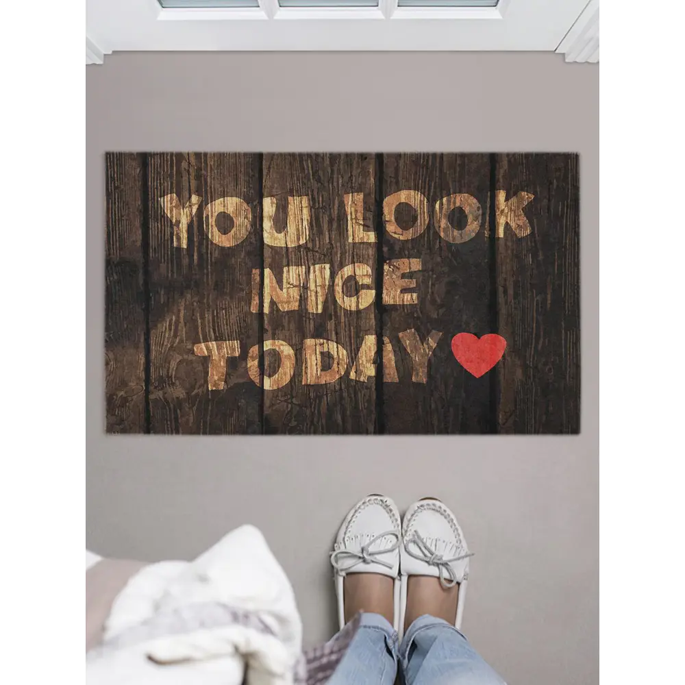 Фото Коврик грязезащитный Joyarty door_11090 45x75 см войлок