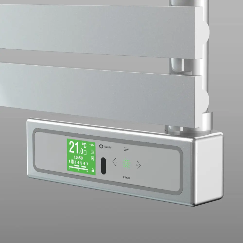 Фото 2 Полотенцесушитель электрический Rointe D Series 50x147.5 см со встроенным Wi-Fi 450 Вт цвет хром Фото 2 Полотенцесушитель электрический Rointe D Series 50x147.5 см со встроенным Wi-Fi 450 Вт цвет хром