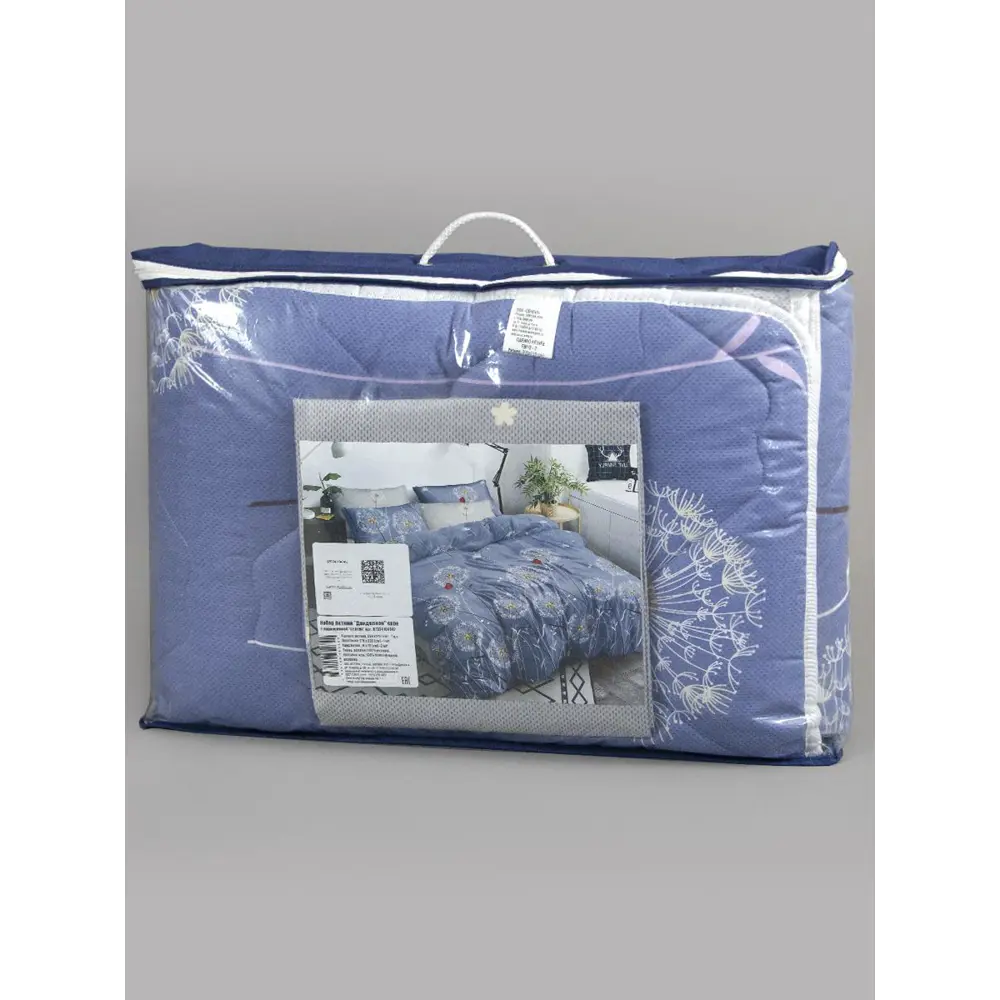 Фото 6 Комплект постельного белья Selena «Данделион» евро, поплин, разноцветный Фото 6 Комплект постельного белья Selena «Данделион» евро, поплин, разноцветный