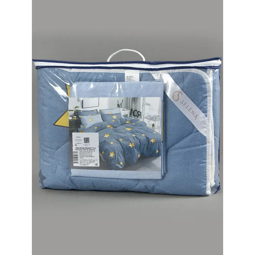 Фото 5 Комплект постельного белья Selena «Ноктюрн» полутораспальный, поплин, разноцветный Фото 5 Комплект постельного белья Selena «Ноктюрн» полутораспальный, поплин, разноцветный