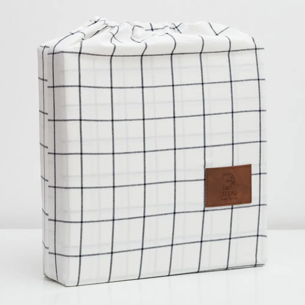 Фото 4 Комплект постельного белья Этель «Клетка» двуспальный, хлопок, разноцветный