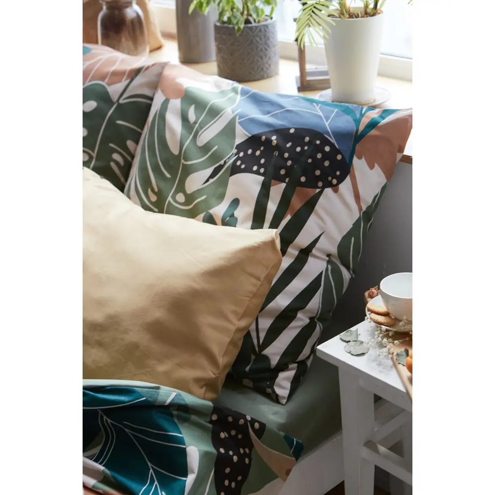 Фото 7 Комплект постельного белья Этель «Colored tropics» (вид 2) полутораспальный, поплин, разноцветный