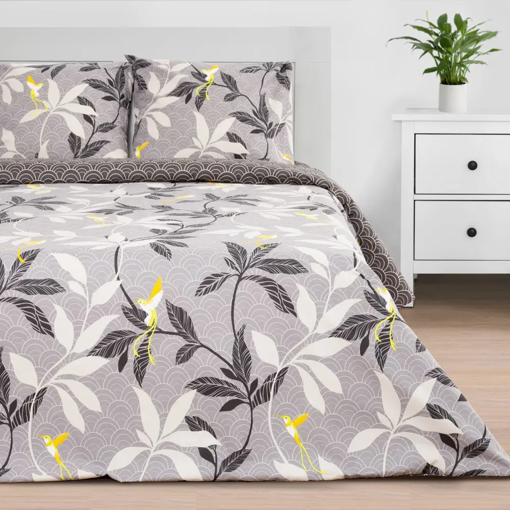 Фото Комплект постельного белья Этель «Парадайс» (вид 2) полутораспальный, поплин, разноцветный