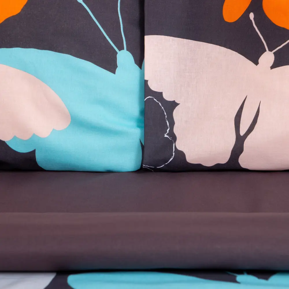 Фото 3 Комплект постельного белья Этель «Butterflies» двуспальный, поплин, разноцветный