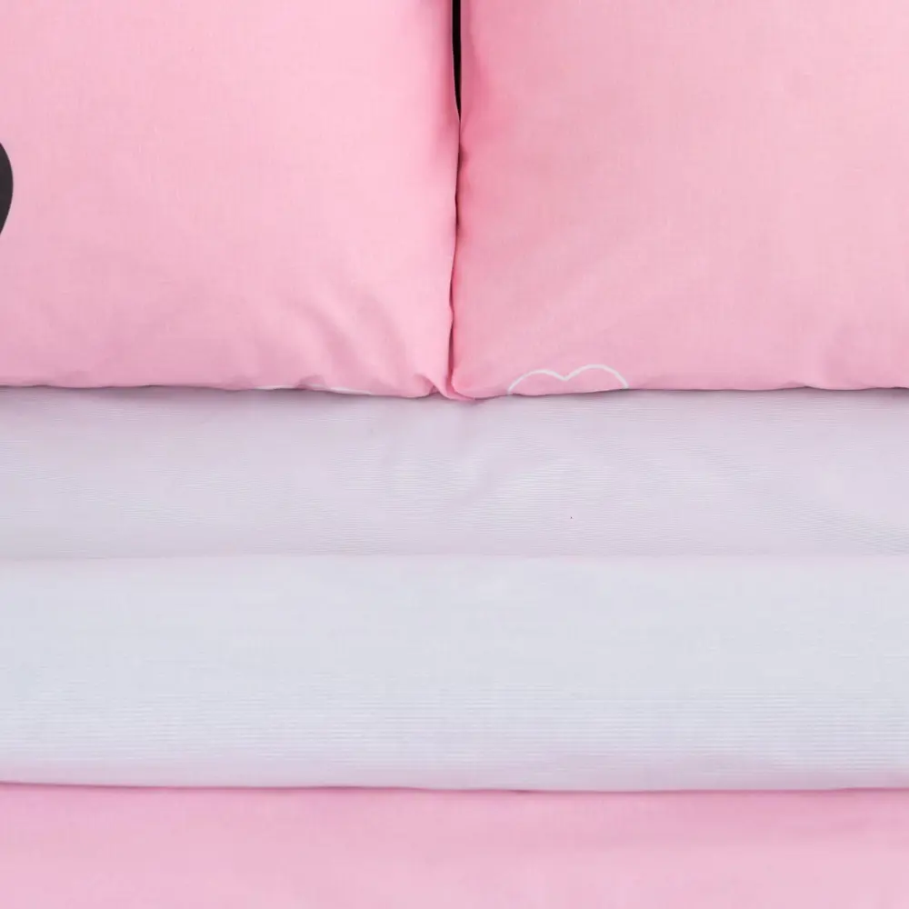 Фото 2 Комплект постельного белья Этель «Pink heart» евро, поплин, разноцветный