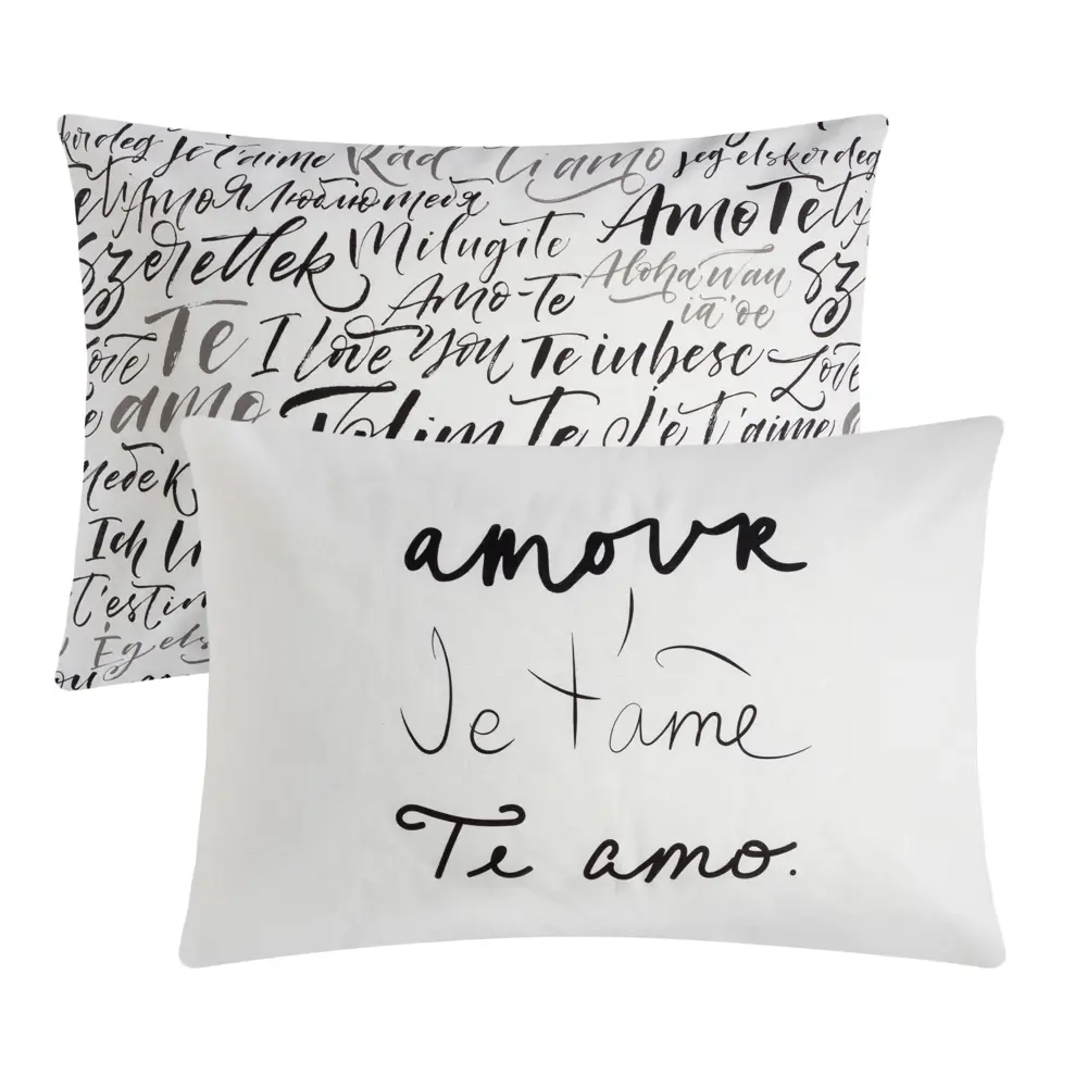 Фото Наволочка Этель «Amore» 70x50 см хлопок 2шт цвет белый Фото Наволочка Этель «Amore» 70x50 см хлопок 2шт цвет белый