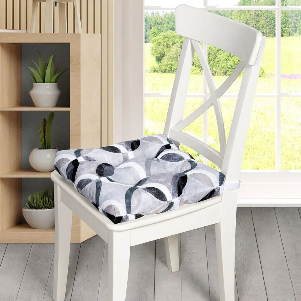 Фото 4 Подушка на стул Altali 706-1893/1 Ритм грэй 40х40