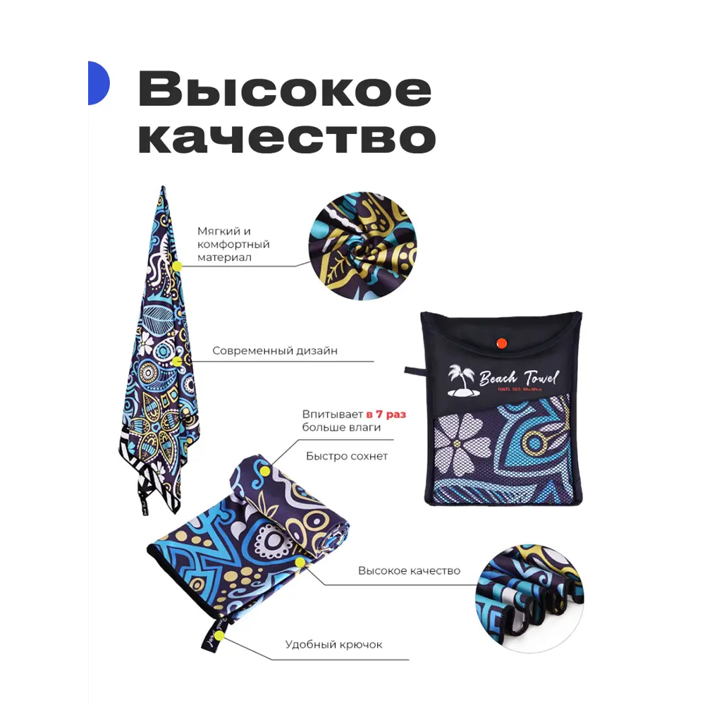 Фото 2 Покрывало Roadlike Beach 80x160 см микрофибра цвет зеленый Фото 2 Покрывало Roadlike Beach 80x160 см микрофибра цвет зеленый