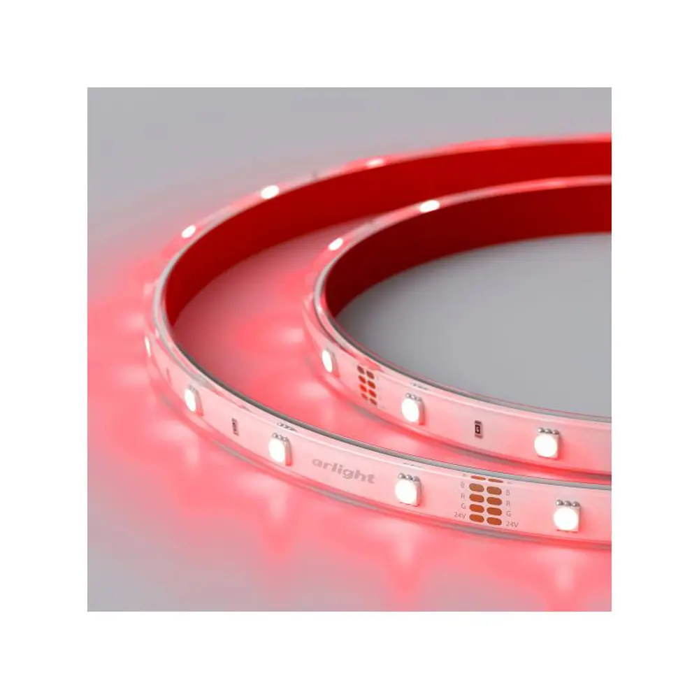 Фото 4 Светодиодная лента Arlight 026484(2) SMD 5060 30 диод/6 Вт/м 24 В IP67 5 м красный свет Фото 4 Светодиодная лента Arlight 026484(2) SMD 5060 30 диод/6 Вт/м 24 В IP67 5 м красный свет