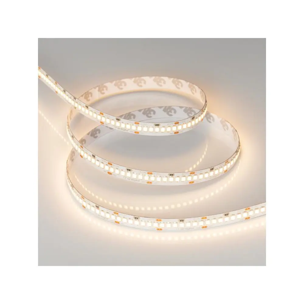 Фото 2 Светодиодная лента ARLIGHT 022652(2) SMD 2835 252 диод/10 Вт/м 24 В IP20 5 м теплый белый свет Фото 2 Светодиодная лента ARLIGHT 022652(2) SMD 2835 252 диод/10 Вт/м 24 В IP20 5 м теплый белый свет