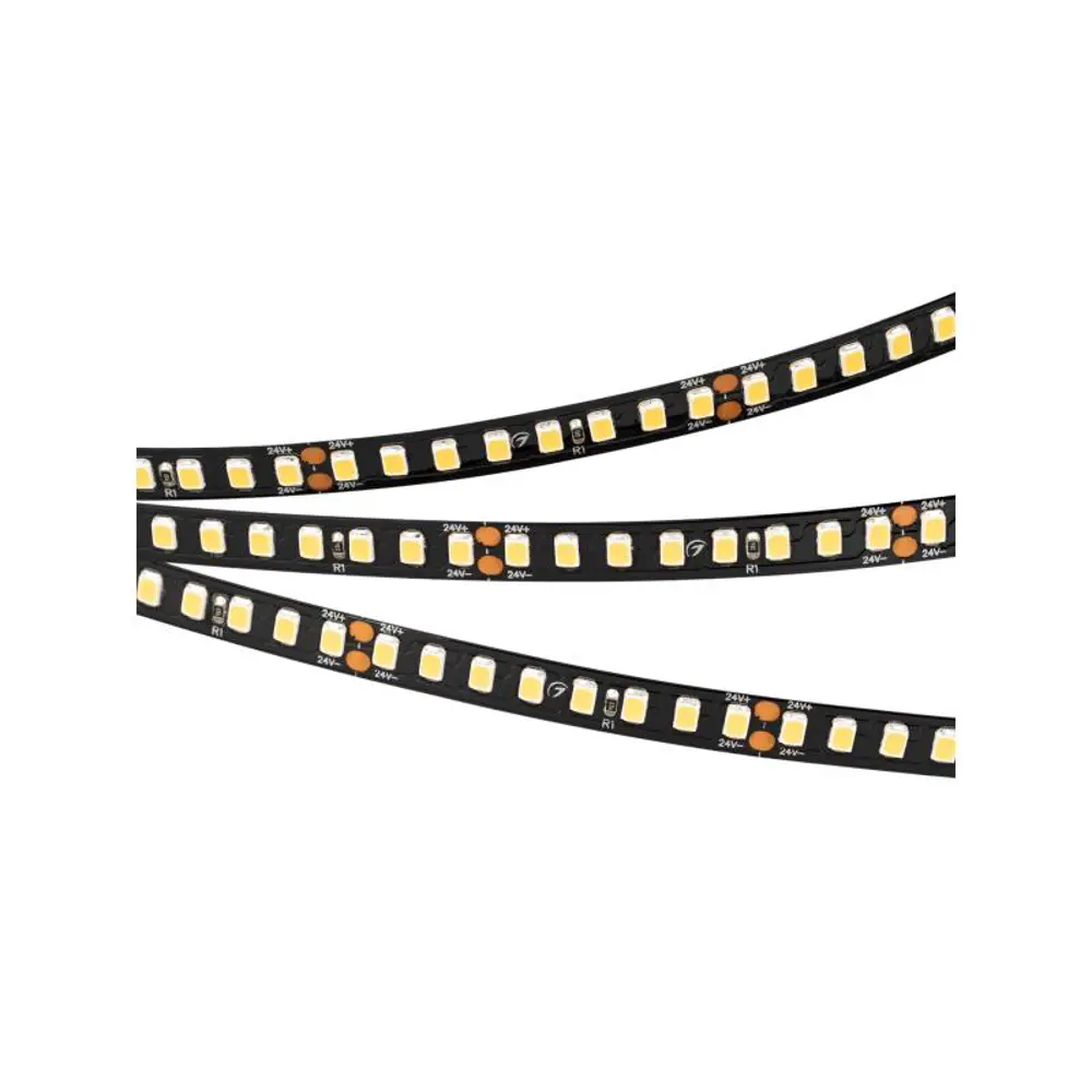 Фото Светодиодная лента ARLIGHT 029426 SMD 2835 160 диод/10.8 Вт/м 24 В IP20 5 м теплый белый свет Фото Светодиодная лента ARLIGHT 029426 SMD 2835 160 диод/10.8 Вт/м 24 В IP20 5 м теплый белый свет