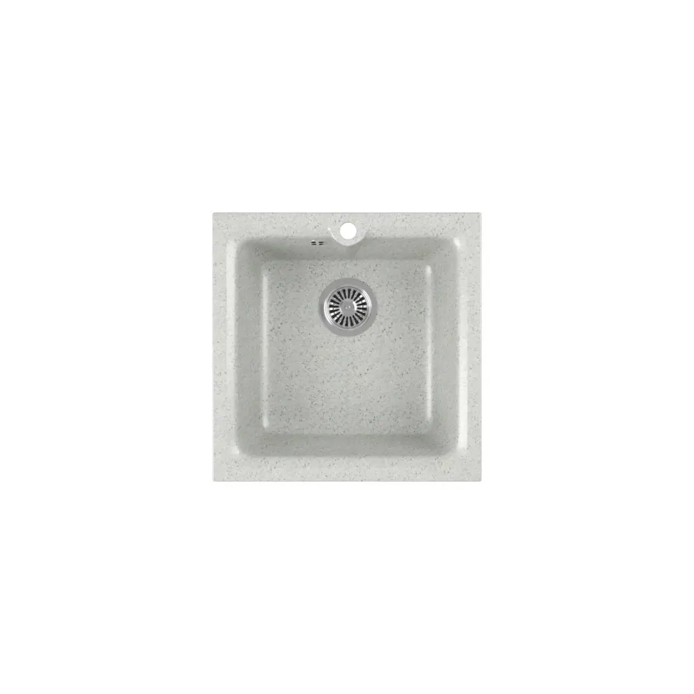 Фото Врезная мойка Greenstone 41.50x41.50x20 см литьевой мрамор цвет серый GRS-42-310 Фото Врезная мойка Greenstone 41.50x41.50x20 см литьевой мрамор цвет серый GRS-42-310