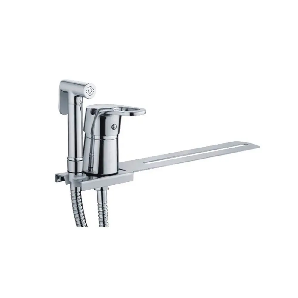 Фото Смеситель для биде с гигиеническим душем FRAP F1250-2 однорычажный цвет хром Фото Смеситель для биде с гигиеническим душем FRAP F1250-2 однорычажный цвет хром