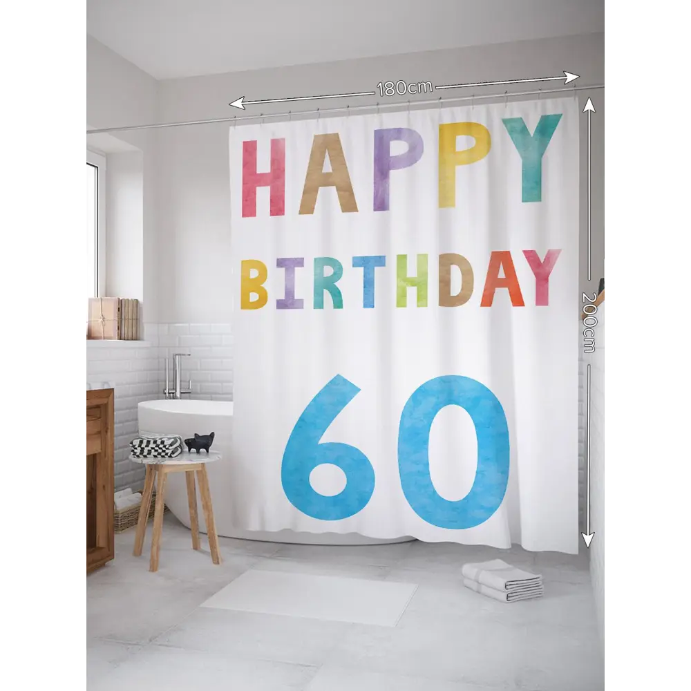 Фото 2 Шторка для ванной комнаты JoyArty sc_33188 200x180см цвет синий Фото 2 Шторка для ванной комнаты JoyArty sc_33188 200x180см цвет синий