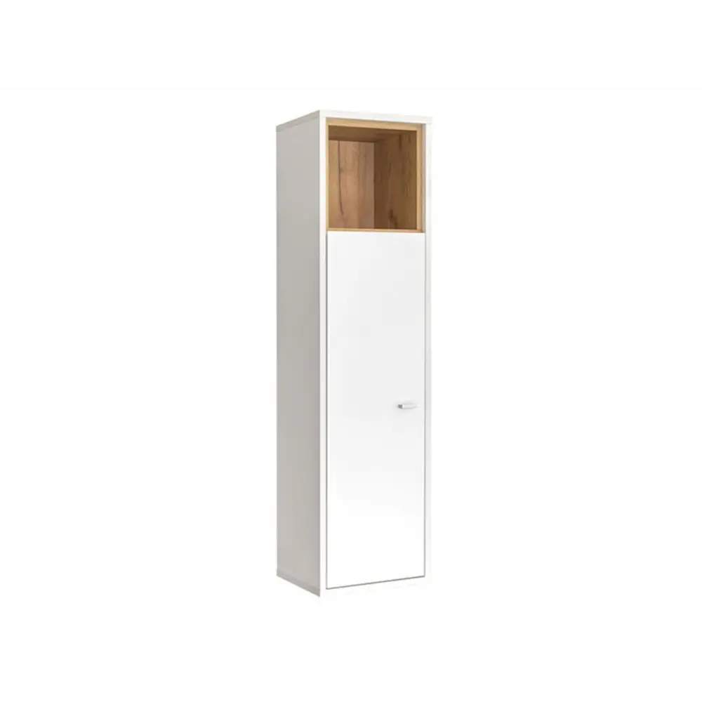 Фото Шкаф Моби 32x120.4x27 см ЛДСП цвет белый Фото Шкаф Моби 32x120.4x27 см ЛДСП цвет белый