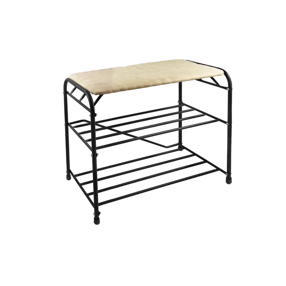 Фото Обувница Unistor 65x48.5x32 см 2 полки сталь цвет черный Фото Обувница Unistor 65x48.5x32 см 2 полки сталь цвет черный