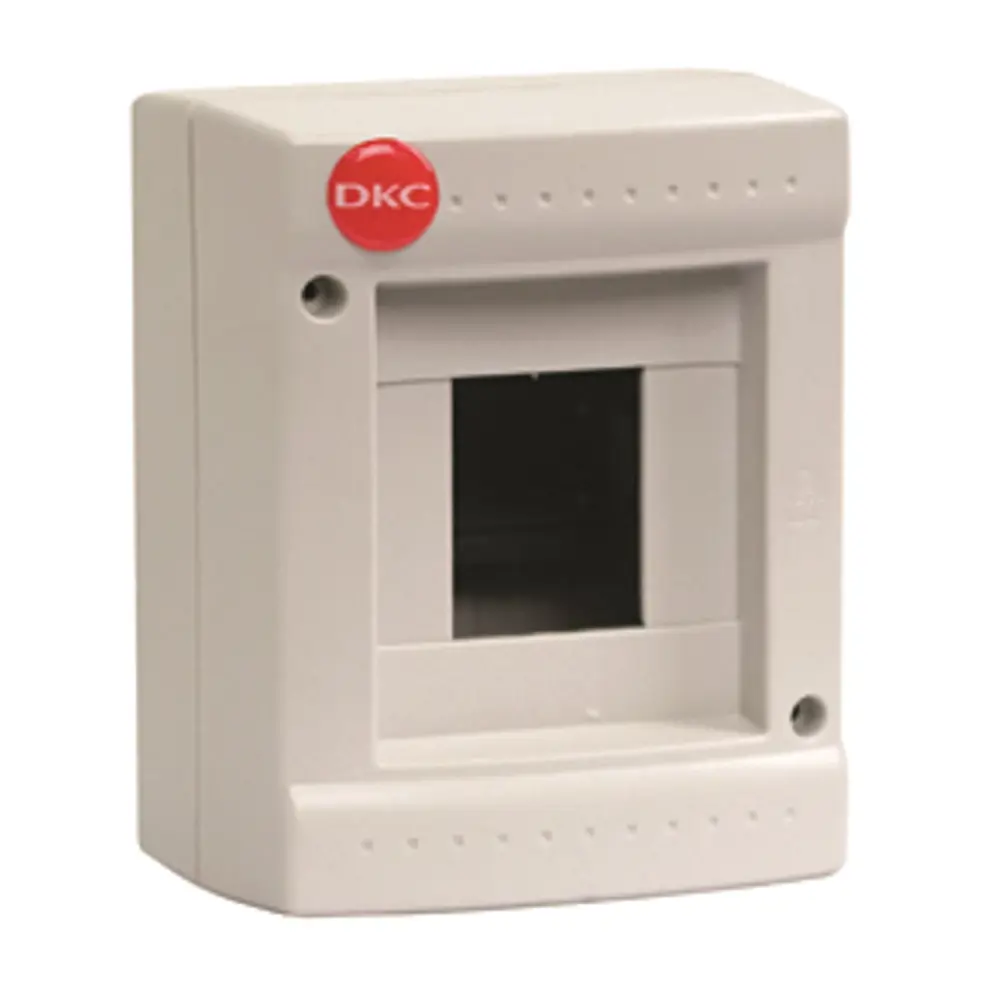 Фото Щит распределительный навесной ДКС 1х4 модуля IP40 АБС-пластик