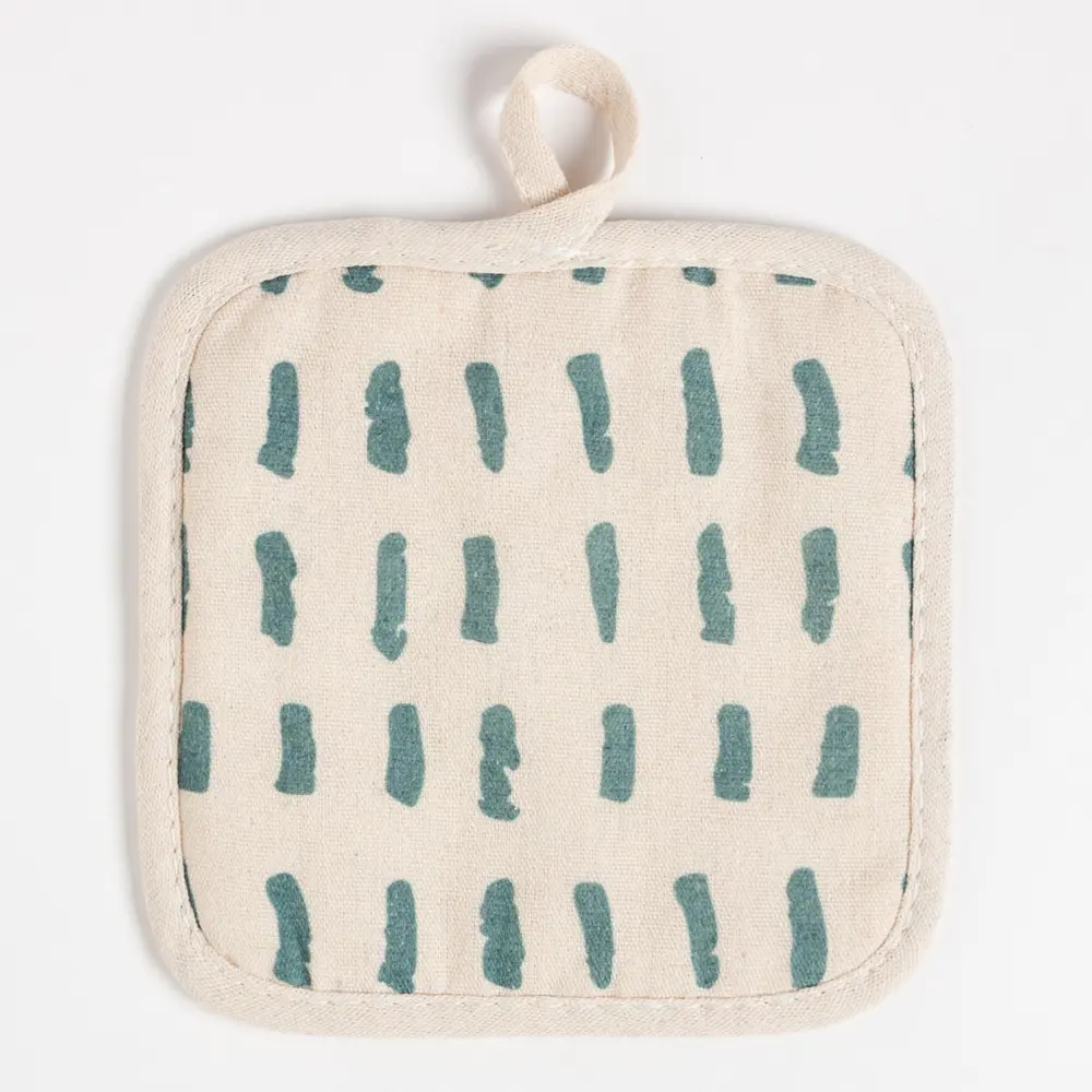 Фото 4 Прихватка Доляна Тенденция 17x17 см полиэстер цвет зеленый Фото 4 Прихватка Доляна Тенденция 17x17 см полиэстер цвет зеленый