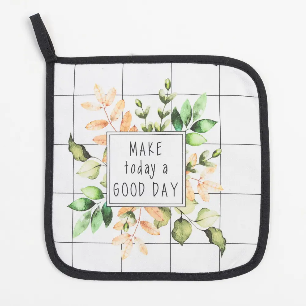 Фото 4 Прихватка Этель Flora 19x28 см хлопок цвет белый Фото 4 Прихватка Этель Flora 19x28 см хлопок цвет белый