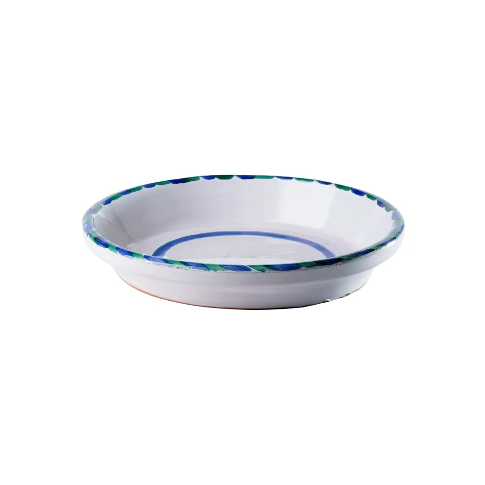 Фото Поддон для цветочных горшков 311302 Испанская керамика 23 см керамика разноцветный