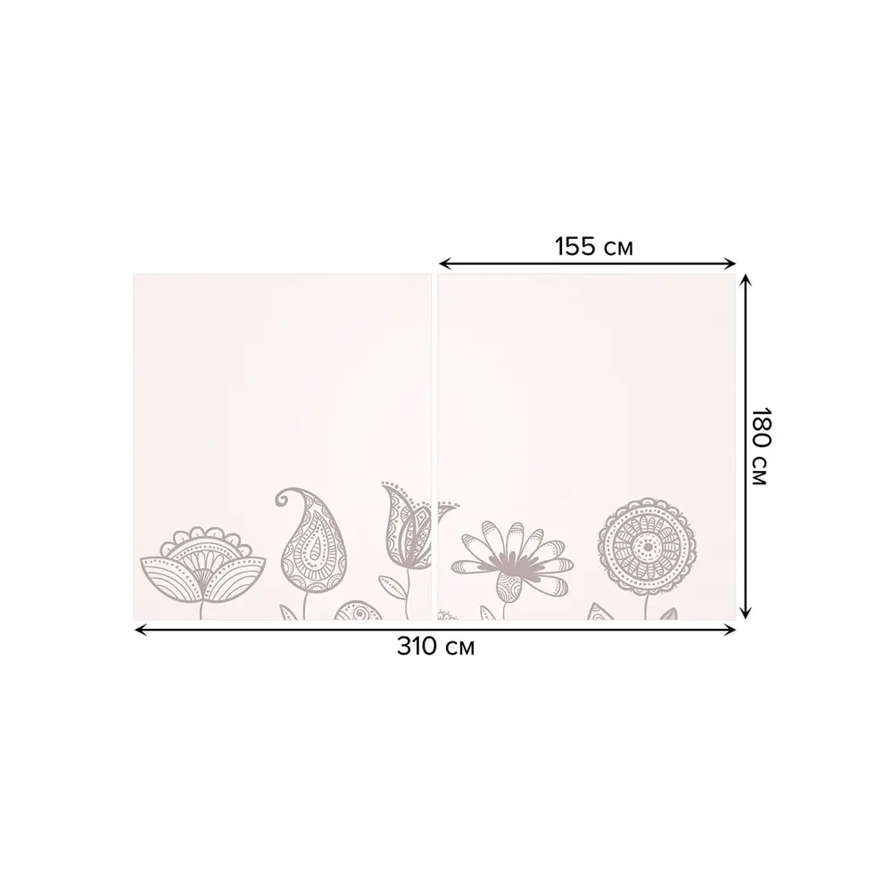Фото 2 Тюль на шторной ленте для кухни Цветы На Розовом Фоне 155х180 см цвет розовый Фото 2 Тюль на шторной ленте для кухни Цветы На Розовом Фоне 155х180 см цвет розовый